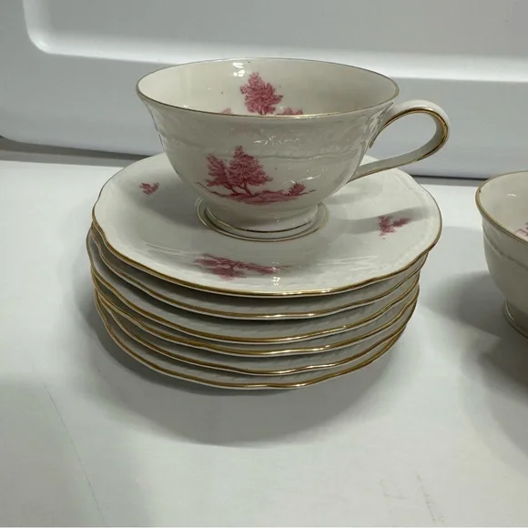Vintage Winterling Bavaria Germany coffee/Tea set 14 pc set gold trim. - Picture 12 of 15
